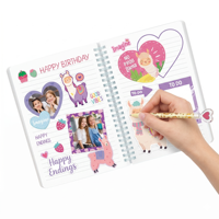 Perlengkapan Jurnal DIY untuk Anak Perempuan, Set Kerajinan Buku Catatan Alpaca 31PCS, Hadiah Alat Tulis Buku Harian untuk Anak Usia 6 7 8 9 10 11 12 13 14
