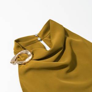 Top sin Mangas de Color Sólido, Moda 2026, Chaleco con Cuello Halter para <span class=keywords><strong>Mujer</strong></span> - Product Image 3