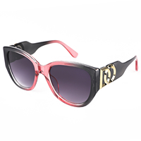 Europe et Amérique Lunettes noires à grand cadre Lunettes de soleil unisexes de voyage de protection UV Lunettes de soleil de voyage d'extérieur Tide 206 TB103