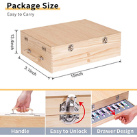 Kit de peinture, modèle de luxe en bois, 85 pièces, pour dessin, artisanal, avec crochets et 2 coussinets de dessin