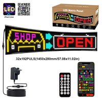 Letrero LED Programable por Aplicación Hyperlite de 1.5m*0.28m de Longitud, Letrero LED con Mensaje Desplazable de 5V para Publicidad en Tiendas