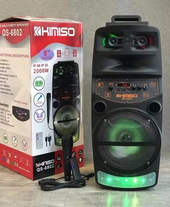 <span class=keywords><strong>Altavoz</strong></span> Portátil con Ruedas QS6802 de 8 Pulgadas, Sistema de Altavoces para DJ con Luz LED, <span class=keywords><strong>Altavoz</strong></span> Bluetooth <span class=keywords><strong>KIMISO</strong></span> - Product Image 2