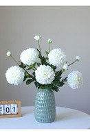 Künstliche Seiden-3D-Chrysanthemen Handgefertigte Blumen mit Natürlichem Aussehen Langlebige Innen- und Hochzeitsdekoration
