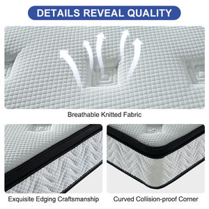 Наматрасный чехол с лучшим контролем качества, хлопковый дешевый гибридный большой двуспальный Размер, гибридный матрас для дома - Product Image 2