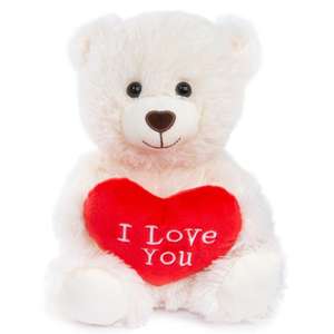 Peluche de oso de peluche de corazón rojo, animal personalizado, regalos de boda para invitados - Product Image 1