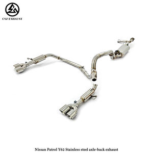 Système d'échappement Axleback CSZ Nissan Patrol Y62 SS304 - Product Image 1