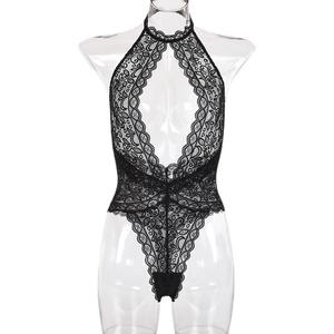 Popolare nuova moda Sexy biancheria <span class=keywords><strong>intima</strong></span> da donna in pizzo con ritagli di pizzo con <span class=keywords><strong>scollo</strong></span> trasparente senza schienale - Product Image 3