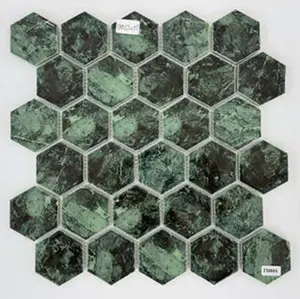 Azulejos de mosaico de porcelana verde premium moderno Kewent novo design
