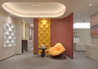 Art mural paramétrique Panneau acoustique 3d Panneau acoustique 3D en fibre de polyester