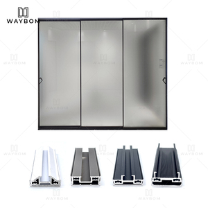 Fábrica de aluminio perfil de <span class=keywords><strong>alumnio</strong></span> upvc perfil estrecho Perfil de puerta de aluminio 4516 4010 ruedas de rodillos de puerta corredera - Product Image 5