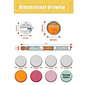 Étiquettes d'emballage personnalisées autocollantes avec impression UV sélective en relief, étiquettes enveloppantes étanches pour pots de snus et autocollants pour couvercles de boîtes en métal - Product Image 4