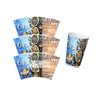 Gobelets en papier jetables écologiques de qualité alimentaire imperméables à une face, revêtus de PE, 135-350 g/m², pour café, thé, bière, boissons