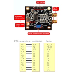 Taidacent <span class=keywords><strong>AD9850</strong></span> Signalgenerator-Modul <span class=keywords><strong>DDS</strong></span> Sinuswellengenerator Sinus- und Rechteckwellen-Generator mit Einstellbarem Arbeitszyklus - Product Image 5