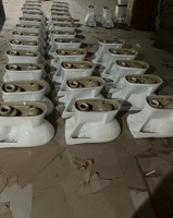 Housse de siège en céramique à fermeture en douceur pour salle de bain wc tollet Afrique soudan prix compétitif toilette parme océan ensemble de toilette deux pièces