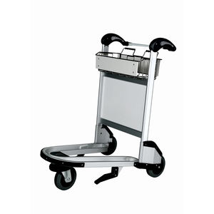 Chariot à bagages d'aéroport en alliage d'aluminium à quatre roues avec frein à main, chariot durable et chariot à main - Product Image 4