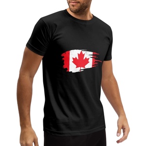 Les fans de football du Canada adorent les t-shirts en <span class=keywords><strong>coton</strong></span> noir, <span class=keywords><strong>chemises</strong></span> à col rond imprimées du drapeau canadien pour hommes, haut en pur <span class=keywords><strong>coton</strong></span> pour l'été - Product Image 2