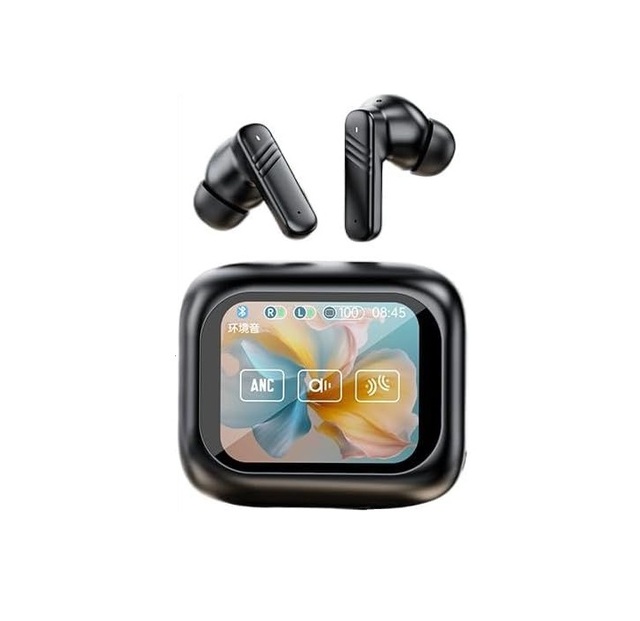 New Fashion HD Touch Screen Headphone LX-10 Wireless Earphone Functions In-ear ANC Noise Reduction BT Headset