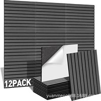 Haute qualité MDF Akupanel panneaux muraux à lattes en bois feutre acoustique insonorisé pour la décoration intérieure salon moderne salle de sport