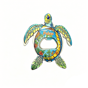 Décapsuleur <span class=keywords><strong>de</strong></span> bouteille et aimant <span class=keywords><strong>de</strong></span> réfrigérateur personnalisés, souvenirs touristiques <span class=keywords><strong>de</strong></span> Palau, Saipan, îles Cook et Santorin - Product Image 2