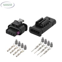 2367196-4 Connecteur électrique TE Connectivity à pas de 1,0 mm, 4 broches, angle droit, montage en surface SMT, connecteur mâle pour micro-câble de carte
