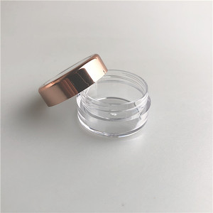 Oferta de bajo precio: Tarro de lujo transparente de plástico con purpurina para sombra de ojos en polvo suelto, con tapa de ventana. - Product Image 3