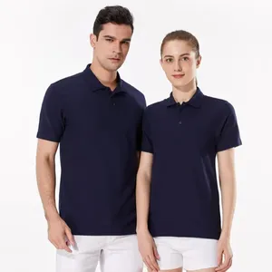 厂家批发夏季快干男士Polos定制棉涤纶透气高尔夫男士马球衫