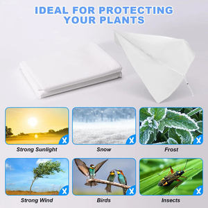 Housse de protection hivernale pour plantes avec cordon de serrage et fermeture éclair, respirante et coupe-vent, sac de culture pour temps froid (vente en gros) - Product Image 5