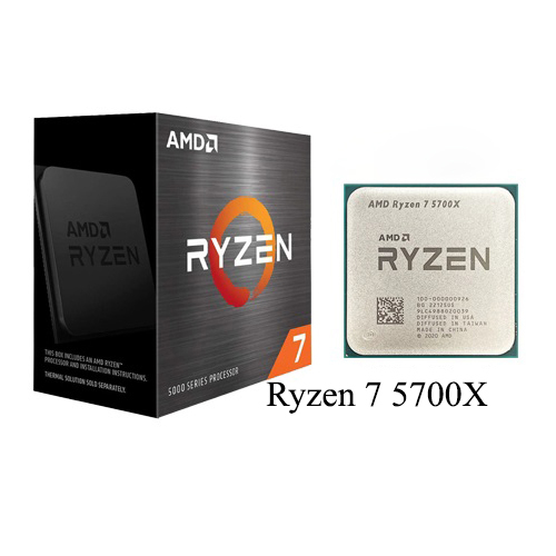 NEW CPU AMD Ry-zen 7 5700X Box R7 5700X 3.4GHz 8Core 16Thread CPU 7NM L3 AM4 Socket PCIE 4.0 Zen 3 Processor AMD CPU PC Gaming