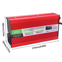 Chargeur de batterie Li-ion AFU 500W 84V 5A avec affichage de charge OLED pour scooter électrique 20S 72V chargeur de batterie 3 roues