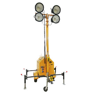 Tour d'<span class=keywords><strong>éclairage</strong></span> mobile premium 9M avec générateur diesel portable – Solution d'<span class=keywords><strong>éclairage</strong></span> pour travaux nocturnes en extérieur - Product Image 3