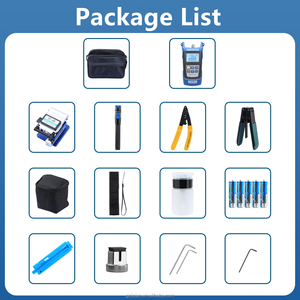 Kit d'outils pour câbles à fibres optiques FTTH JQ/Haiso : Épisseurs par fusion, cisailles à fibres, kits de fibres optiques à froid, testeur de puissance - Product Image 5