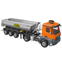 Camion benne télécommandé HUINA Kabolite K5801 1/14 en métal renforcé, modèle de tracteur-remorque 4x4 à 12 canaux 2.4G avec chargeur