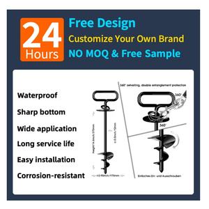 Kit d'ancrage au sol pour chiens, animaux, abris, tentes, auvents, abris de voiture, balançoires - Product Image 2