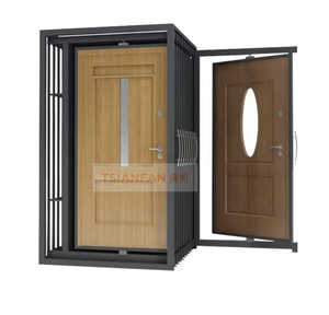 Espositore Girevole per Pannelli Interni di Porte, Espositore per Campioni di Porte in Legno per Sale Espositive, Vendita all'Ingrosso - Product Image 1