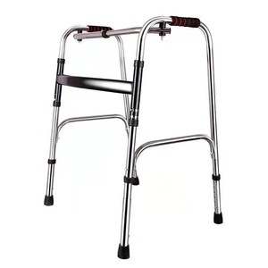 Aide à la marche en acier inoxydable 70-80cm x 50cm x 45cm pliable pour personnes âgées, équipement de réadaptation - Product Image 4