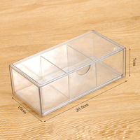 Armoire à tiroirs en acrylique personnalisée Organisateur de tiroirs de bureau moderne Boîte de rangement de bureau empilable pour étudiants pour papeterie cosmétique
