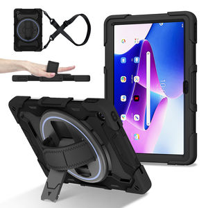 Étuis de tablette de qualité militaire testés contre les chutes pour <span class=keywords><strong>Lenovo</strong></span> <span class=keywords><strong>Tab</strong></span> <span class=keywords><strong>M10</strong></span> <span class=keywords><strong>Plus</strong></span> Case Gen 3 10.6 2022 avec sangle de maintien et support rotatif à 360° - Product Image 1