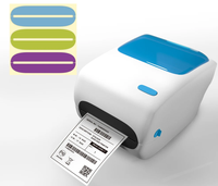 Printer Label termal pengiriman 4 inci dengan desain penyimpanan kertas