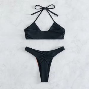 Bikinis de Alta Calidad para Mujer, Traje de Baño de Dos Piezas, Diseño Personalizado, Tejido de Poliéster Transpirable, Estampado con Poco Push-Up - Product Image 2