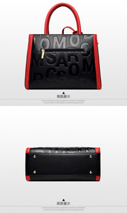 Sacs à main de luxe pour femmes en cuir PU à motif lettres, grande capacité, vente en gros, sacs personnalisés pour femmes - Product Image 5