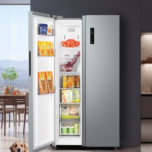 Réfrigérateur côte à côte Midea 570L, No Frost, double inverter, refroidissement par vent, acier inoxydable, autoportant - Product Image 1