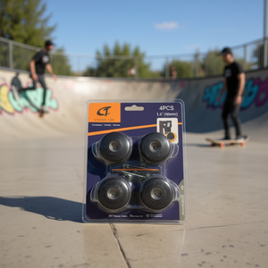 Ruote di ricambio per skateboard Double Bubble Wheel da 25 mm, 4 pezzi, in poliuretano resistente per attività all'aperto - Product Image 3