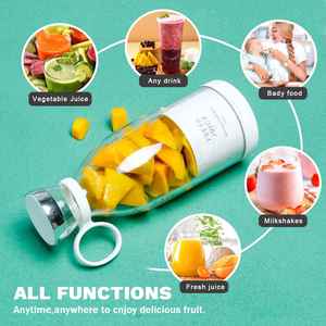 Customized Color Logo Presser Small Personal Usb Mini <b>Machine</b> Portable Fruits Glass Blender Electric Juicer - Product Image 2