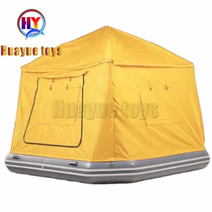 خيمة مائية قابلة للنفخ على المياه الضحلة العائمة نفخ قارب الصيد قارب العائمة منصة المياه العائمة طوف مع خيمة - Product Image 4