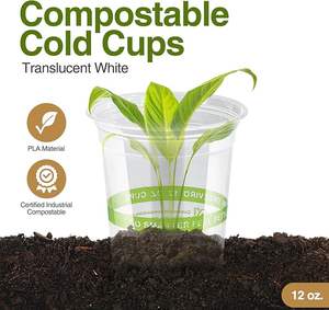 Vasos de Plástico para Bebidas Frías HL Smoothie Cup, 12oz y 16oz, PLA Ecológico, Moderno, Personalizable, para Fiestas - Product Image 2