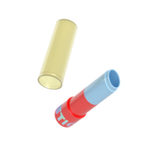 Tubes à lèvres ronds en plastique PP ABS de 4,8 ml, contenants cosmétiques entièrement en plastique, écologiques, petits emballages portables pour baume à lèvres