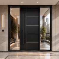 Portail de sécurité extérieur en aluminium, grille antivol pour jardin, villa, allée résidentielle, entrée pivotante en bois personnalisable