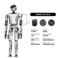 Moteur CC à couple élevé ZBDynamiX, rapport de réduction 16:1, 48V, module d'actionneurs de joint de robot avec encodeur pour robot humanoïde IA de service OEM