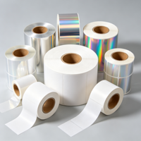 Autocollants imprimés sur mesure, tous types d'étiquettes adhésives, étiquettes laser en papier synthétique PET imperméable pour l'emballage