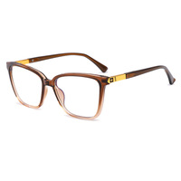 Nuevas gafas ópticas de metal TR90 con montura ojo de gato, anti luz azul, a la moda para mujer.